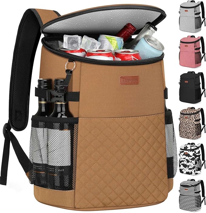 Soft Cooler Backpack 30 Cans/45 Cans, Backpack Coolers Insulated Leak Proof Thermal Lunch Backpack for Men Work Small Cooler Bag Beach Travel Picnic Drink Beverage Beer