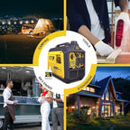 Aceup Energy 4000 Watt Inverter Generator Portable 149cc, Gas Powered Generator Quiet for Home, RV-Ready, EPA Compliant