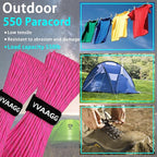 VVAAGG Reflective Paracord Rope 100FT, 7 Strand Nylon para Cord Lanyard Utility 550 Parachute Cord, 4mm Thin Tent Rope for Outdoor Camping Hiking