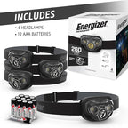Energizer PRO-260 LED Headlamp,IPX4 Water Resistant Headlamps,High-Performance Head Light for Outdoors,Camping,Running,Storm,Survival LED Light for Emergencies (Batteries Included),(Pack of 16)