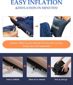Inflatable Sleeping Pad for Camping, Extra-Thick 4.75" Single Air Mattress with Soft Velvet Top, Machine Washable, Family Lightweight 4-Season Pad for Traveling & Hiking, Brown