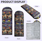 Camping Sleeping Bags, Lightweight Waterproof Sleeping Bag and Compact with Compression Sack for Outdoor