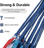 SUNCREAT Hammock Replacement for Stand, Double Hammock Without Stand, Ocean Stripes