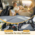 Car Bed for Ford Escape, Foldable Non-Inflatable Memory Foam Camping Mattress, Thickened Portable SUV Trunk Sleeping Pad, Air Mattress Upgrade for Camping & Travel Essentials, With Storage Bag, Gray