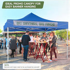 Easy Setup Pop Up Canopy Instant Portable Shelter, 500D Top Fabric, Hexagonal Steel, Easy Outdoor Sun Shade for Events