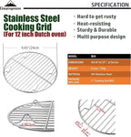 CAMPINGMOON Round Cooling Rack Roasting Rack for Baking Stainless Steel W24 Diameter φ9.5inch/φ24cm