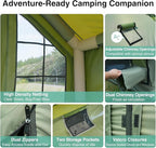 2025 Upgraded Waterproof Inflatable Camping Tent, Large Blow-Up Air Tent, No Assembly Needed Luxury Glamping House, Oxford Fabric