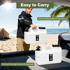 3 Gallon Water Jug, Portable Camping Water Jug BPA Free, Leak-Proof Water Storage Containers for Camping, Emergency Water Storage for Outdoor Hiking Picnic, White