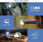 4000 Lumen Headlamp Rechargeable Head Lamp, Sofirn HS41 LED EDC Headlight with Magnetic Base, IP68 Water Resistance, High Lumens Super Bright Head Light for Camping Emergency(Battery Included)