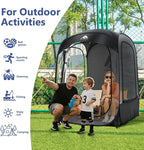 Sports Tent: Flycoop Portable Weather Pop Up Pod 2 Person to Provide Shelter from Wind Rain and Cold Weather Shelter for Outdoor Activities, Sports Events, Camping and Hiking