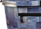 ALLCAMP Picnic Basket - Insulated Cooler, Thickening Foldable Picnic Basket with Removable Baskets & Sewn-in Frame, Basket for House Warming Gifts New Home(Purple Pattern)