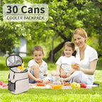 Backpack Cooler for Men and Women Insulated Waterproof Soft Lightweight Cooler Bag Leakproof 30 Cans Travel Camping Picnic Beach