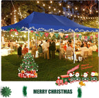 COBIZI 13x26 Pop Up Canopy with 6 Removable Sidewalls Heavy Duty Canopy Party Tents for Parties, Outdoor Wedding Large Event Tent Wind Waterproof UPF 50+ Easy Up with Roller Bag, Dark Blue