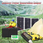 Complete 10000W Solar Panel Kit with Pure Sine Wave Inverter & 50A Charge Controller for Marine, RV(75W)