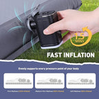 Elegear Camping Sleeping Pad with Multi-Function Electric Pump, 4’’ Ultra-Thick & 1100lb Ultra-Support Camping Air Mattress, Durable Sleeping Pad for Camping/Hiking/Tent/Home/Car Travel