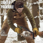 AGAWA - BOREAL21-21 Inch Folding Saw with All-Purpose Saw Blade - Camping Gear For Hiking, Fishing, Hunting, Bushcraft & Survival Kit (Black Frame/Green Handle)