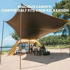 Naturehike Dune Hot Tent with Stove Jack,Double Layer 4 Season Tent,Waterproof 2-4 Person Tents for Camping