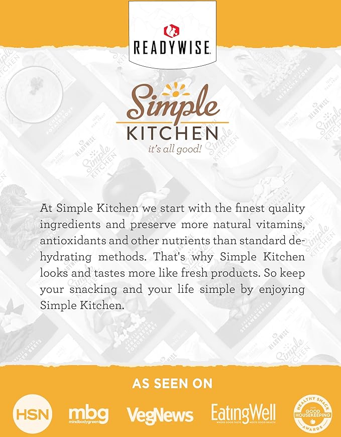 Simple Kitchen Freeze Dried Butter Powder - 204 Servings for Family Meal Prep, Gluten Free & Dehydrated Survival Just Add Water Canned Food, for Camping Meals, Backpacking & Hiking, #10 Can Package