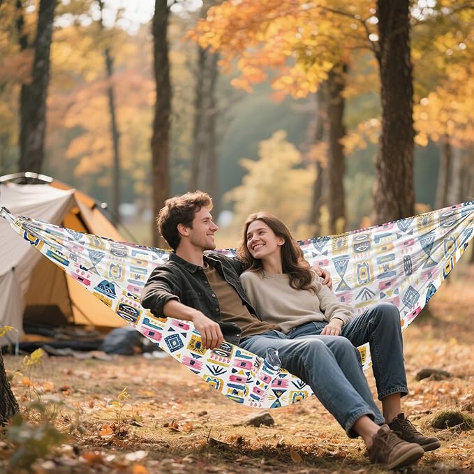Bohemian Colorful Hammocks for Camping Rope Hammock for Outside Camping Essentials