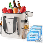 Odoland Cooler Backpack for Camping - 30 Cans Insulated Leakproof Waterproof Lunch Bag for Men and Women, Cooler Bag with Ice Pack for Beach, Picnic, Travel, Outdoor