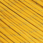 Fluorescent Reflective 550 Type III Guyline Tent Rope Camping Survival Cord High-Visibility Paracord (Reflective Goldenrod, 25 Feet)