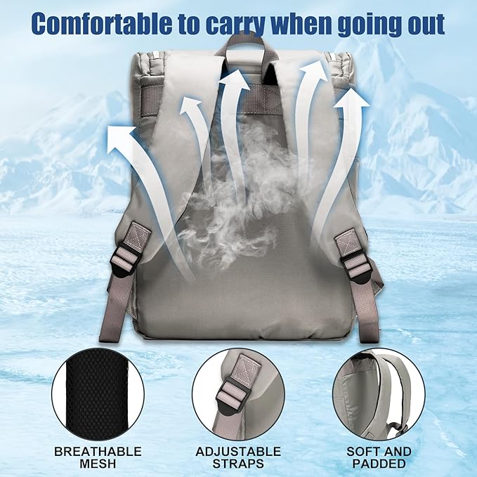 Backpack Coolers Insulated Leak Proof for Women Men, 35 Cans Large Capacity Waterproof Cooler Backpack, Soft Portable Cooler Bag for Beach Travel Camping Picnic Work