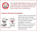 CAMPINGMOON Canister Top Stove Portable Compact Foldable w/Micro Regulator w/4Flex w/igniter XD-2F (Silver)