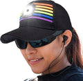 Head Lightz Rechargeable LED Baseball Cap – Built-in USB Light with 3 Brightness Levels – Perfect for Running, Walking, Golf & Camping – Hands-Free Lighted Hat – Oprah’s Favorite Things – Rainbow