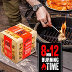 100 pcs Fire Starter - Natural Fire Starters for Campfires, Fire Pit, Pizza Oven, Fireplace, Smoker, BBQ, Pellet Stove & Wood - Fire Starters for Grill, Charcoal Starter