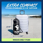 Sun Ninja Beach Tent Sun Shelter UPF50+ - Easy Pop Up Beach Canopy - Outdoor Shade for Camping Trips, Fishing, Backyard Fun Picnics - Sand Shovel, Ground Pegs & Stability Poles
