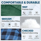 PTEROMY Sleeping Bags for Adults, Lightweight and Machine Washable, Water Resistant Backpacking Camping Sleeping Bag for Warm Cold Weather, Camping Essentials for Hiking Travel
