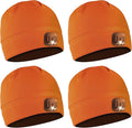 POWERCAP LED Hat Light 150 Lumens Rechargeable Fleece Beanie with Bright Built-in Headlamp Waterproof LED Warm One Size Cap