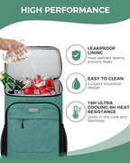 BAGLHER Lightweight Insulated Cooler Backpack - 30 Cans, Leak-Proof for Lunch, Picnic, Hiking, Camping Trips