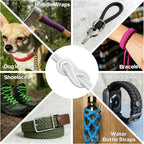 Paracord Rope 750 - Parachute para Cord 4mm 11 Strand Spool Rope Utility Nylon String for Outdoor Camping Survival Utility Tent Crafting DIY Projects - White 1000ft