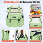 Backpack Cooler for Women, AYAMAYA Stylish 35 Cans Leakproof Soft Cooler Backpack, Waterproof Insulated Lunchbox Shoulder Bag Keeps Cold for Up to 18 Hours for Camping, Beach, Work, Picnic, Travel