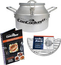 CanCooker Camping Cookware Jr. Kit | 2 Gallon Steam Cooker with Non-Stick Coating, Stainless Steel Cooking Rack & 100+ Recipe Cookbook - Complete Outdoor Cooking System