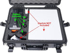 Battery Powered Starlink Mini Mobile Internet Kit Case, 4.5+ Hrs Runtime, Portable Wifi Connection For Camping, Festivals, Tradeshows, Emergencies. Includes Battery, Case & Foam. Starlink Not Included