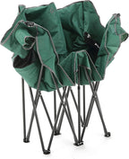 ARROWHEAD OUTDOOR Portable Folding Double Duo Camping Chair Loveseat w/ 2 Cup & Wine Glass Holder, Carrying Bag, Supports up to 500lbs