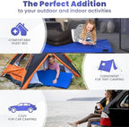 Hazli Matrix AirCell Memory Foam Camping Mattress Pad - CertiPUR-US Roll Up Mattress for Adults - Portable Foam Sleeping Mats for Camping - Camp Cot Sleeping Pad - Floor Sleep Mat Bed Roll for Car RV