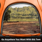 MOON LENCE Pop Up Camping Tent, 3-4 Person Portable Automatic Instant Tent Windproof for Camping, Hiking, Mountaineering