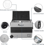Alpicool T60 Dual Temperature Control 12 Volt Refrigerator 63 Quart Portable Car Fridge Freezer (-4°F~68°F) for Truck, RV, Boat, Camping and Travel
