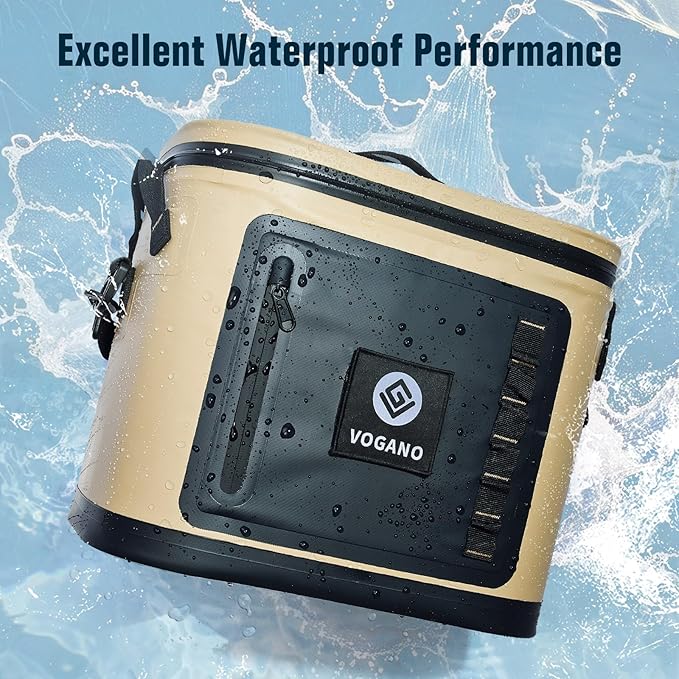40 Can Soft Cooler Bag - Insulated Leak-Proof Large Cooler Bag with Roll-Top Waterproof Seal | Portable Ice Chest for Camping, Beach, Travel, Picnics | 24HR Cold Retention