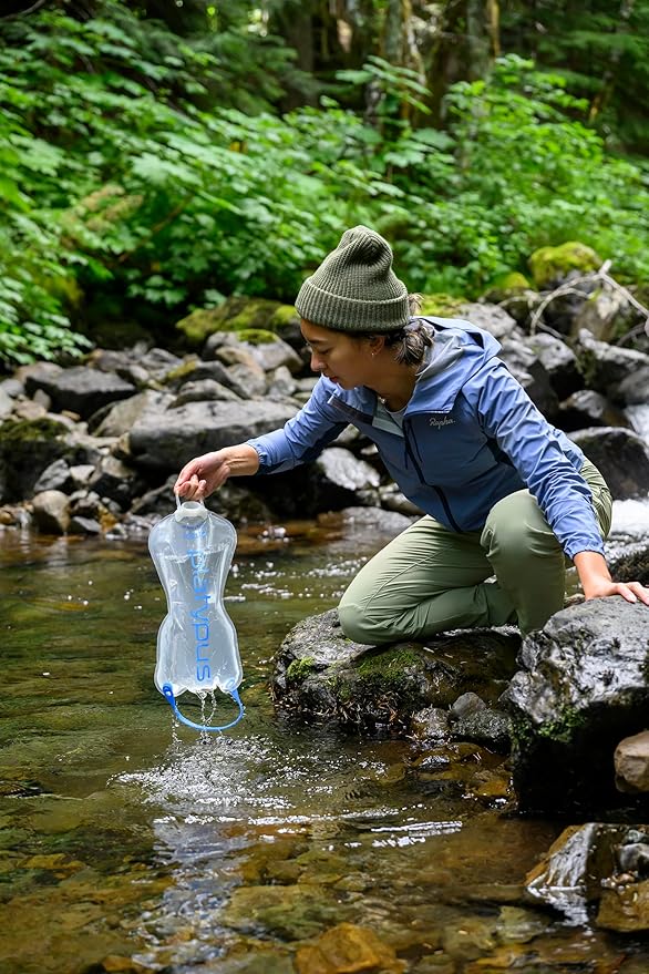 Platypus QuickDraw Ultralight 3 Liter Backpacking Gravity Water Filter System