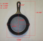 Lodge Seasoned Cast Iron Skillet - PFAS-Free,Non-Toxic Cookware - Use with an Oven,Stove,Grill,or Campfire - Naturally Non-Stick & Oven Safe - 6.5 Inches,(Pack of 6)
