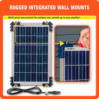 Optimate Solar Duo 40W, TM522-D4, 6-Step 12V / 12.8V 3.3A Weatherproof Solar Battery Saving Charger & maintainer