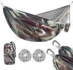 Funny Raccoons with Glasses Camping Hammock Single Portable Hammocks 330 lbs Capacity with 2 Tree Straps and Attached Carry Bag,Perfect for Outdoor,Indoor,Beach,Camping,Travel