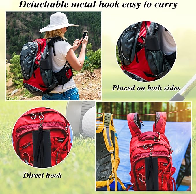 2 Pack Golf Cooler Beer Sleeve for Golf Bag Beverage Sleeve Small Can Cooler Accessories Keep Drinks Cold Golf Cooler Sleeve for Outdoor Sports Daily Work Travel Hiking