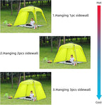 Sunwall for Pop Up Canopy Shade Tent 8.2' X 8.2', Detachable Flap Sun Shade Side Wall Accessory to Block Sun, Wind, and Rain, 2 Pack Sidewall Only(Green-2 pcs)