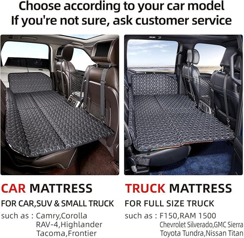 ABE Non-Inflatable Car Mattress,Double-Sided Folding Car Bed Mattress SUV,Portable SUV Mattress,Camping Mattress Back Seat,Back Seat Extender for Dogs(Dinosaur World)