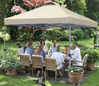 MASTERCANOPY Durable Pop-up Canopy Tent with Roller Bag (10x10, Beige)